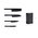  Набор ножей Xiaomi сталь X50 Cr Mo V 15 Huo Hou Heat Cool Black Non-stick Knife Set (4 ножа + подставка) 